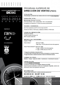 MASTER ESIC VENTAS